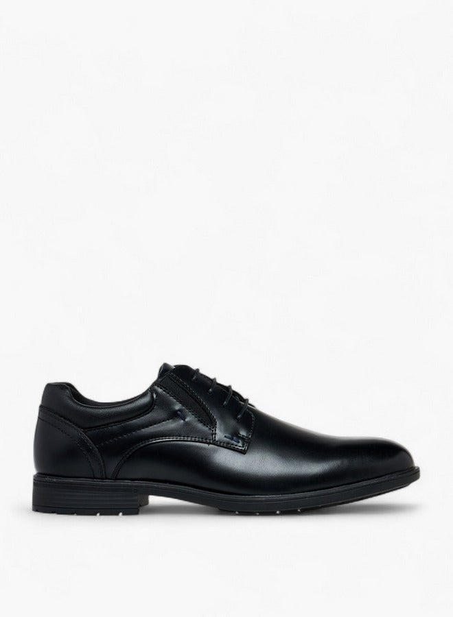 LBL by Shoexpress Solid Lace-Up Derby Shoes - Image 3