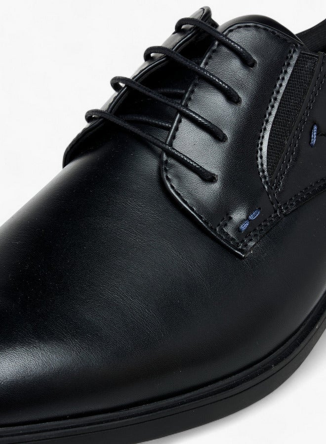 LBL by Shoexpress Solid Lace-Up Derby Shoes - Image 5