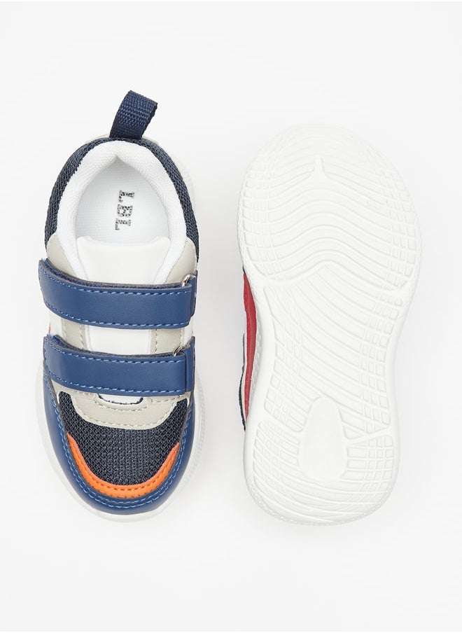 LBL by Shoexpress - Boy's Paneled Sports Shoes with Hook and Loop Closure - Image 1