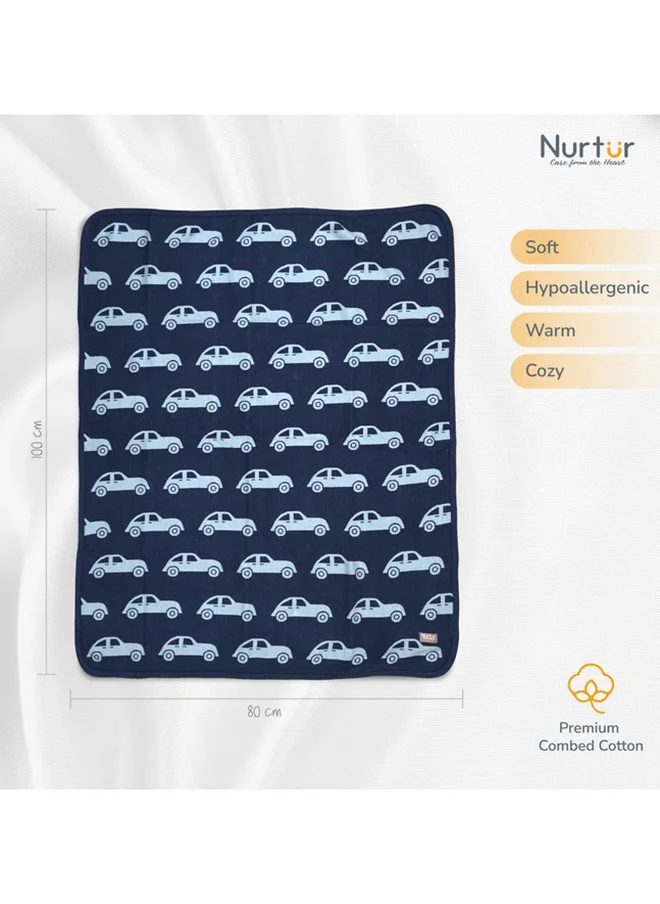 نورتر Soft Baby Blankets For Boys And Girls 100% Combed Cotton Lightweight Fleece