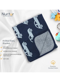 Nurtur Soft Baby Blankets For Boys And Girls 100% Combed Cotton Lightweight Fleece  - Image 4