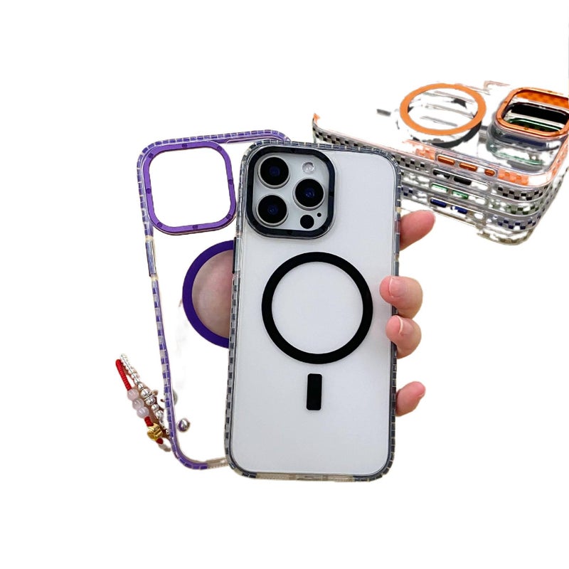 MagSafe Case | Drop Protection | Strong Magnetic | Shockproof Cover for iPhone 15 / 15 Plus / 15 Pro / 15 Pro Max | Navy Blue PC - Image 5