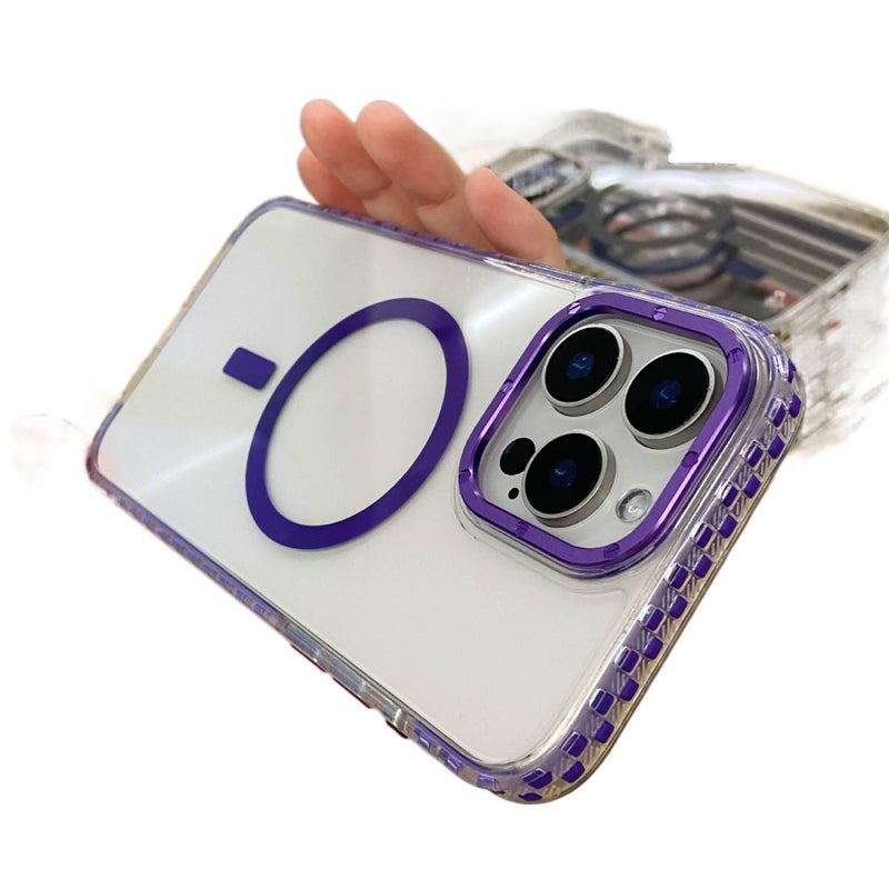 MagSafe Case | Drop Protection | Strong Magnetic | Shockproof Cover for iPhone 15 / 15 Plus / 15 Pro / 15 Pro Max | Navy Blue PC - Image 2