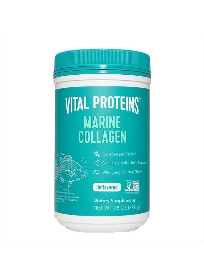 Vital Proteins - مسحوق ببتيدات الكولاجين البحري المكمل الغذائي للبشرة والشعر والأظافر والمفاصل - كولاجين محلل - 12 جرامًا لكل وجبة - عبوة 7.8 أونصة - Image 1