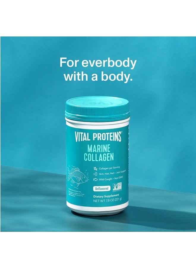 Vital Proteins - مسحوق ببتيدات الكولاجين البحري المكمل الغذائي للبشرة والشعر والأظافر والمفاصل - كولاجين محلل - 12 جرامًا لكل وجبة - عبوة 7.8 أونصة - Image 1