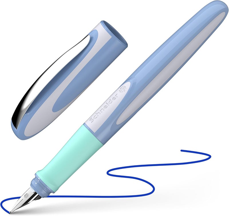 Schneider Ray 168212 Fountain Pen Right-Handed with Standard Ink Cartridge Royal Blue Fresh - Image 1