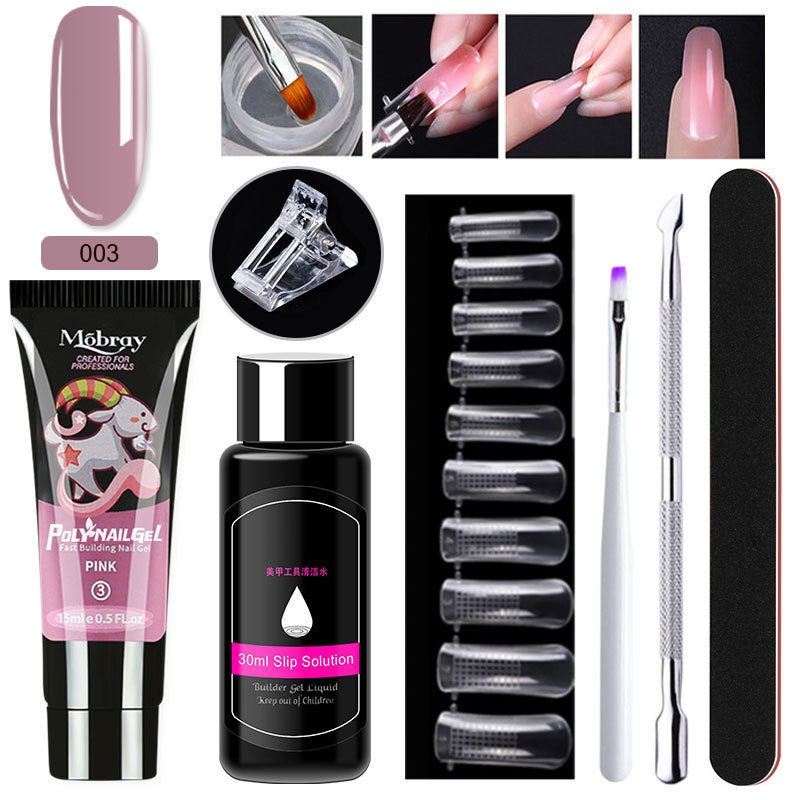 Ml 7-Piece Manicure Crystal Extension Glue Set Straight Hair Manicure Tools - Image 5