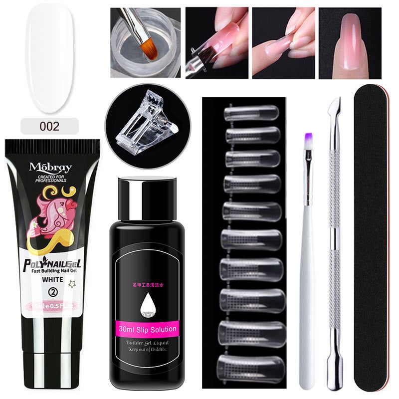 Ml 7-Piece Manicure Crystal Extension Glue Set Straight Hair Manicure Tools - Image 4