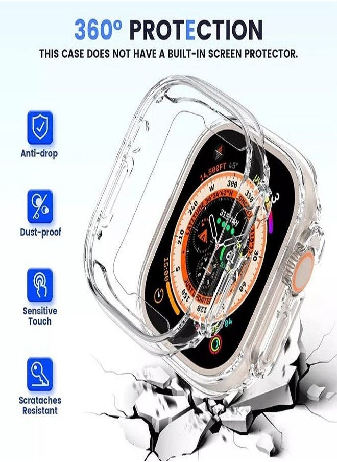 Generic Apple Watch Ultra 49mm Silicon Cover - Transperent  - Image 3