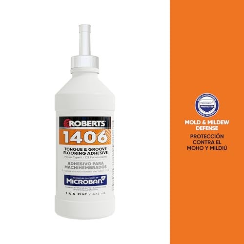 ROBERTS 1406 Tongue & Groove Flooring Adhesive - 1 Pint (473 mL) - Image 2