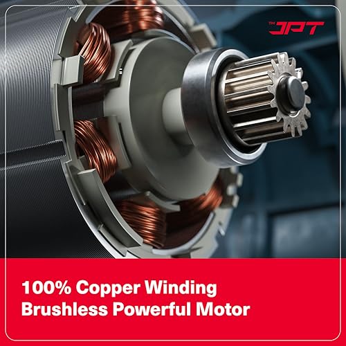 JPT New Pro Series Brushless 18-volt Cordless Impact Drill Machine with 70N.m Torque | 2150 RPM Speed | 25+3 Gears | 2 Speed Modes | 3/8" Metal Chuck | One Year Warranty, Green - Image 4