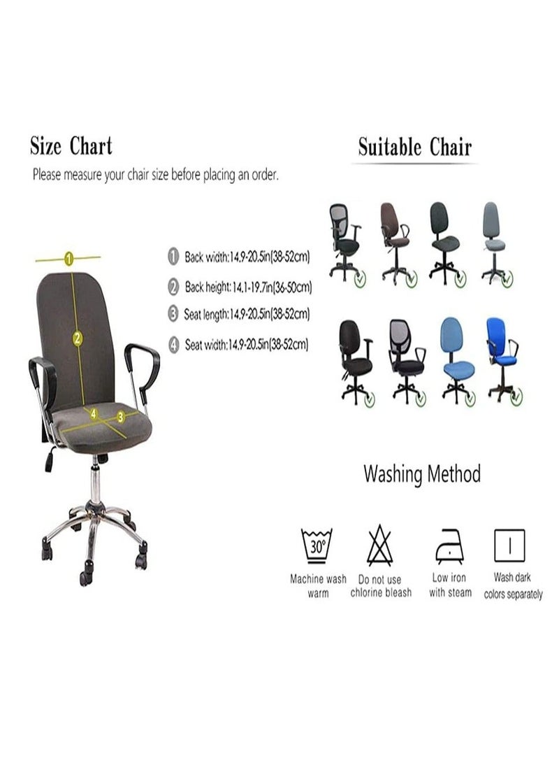 HOMESTAR Office Chair Cover, 1 Pair Armrest Covers Polyester Removable Ergonomic Elastic Armchair Protector, Water Resistant Stretch Jacquard Covers, for Desk Computer Slipcover (Pink) - Image 5