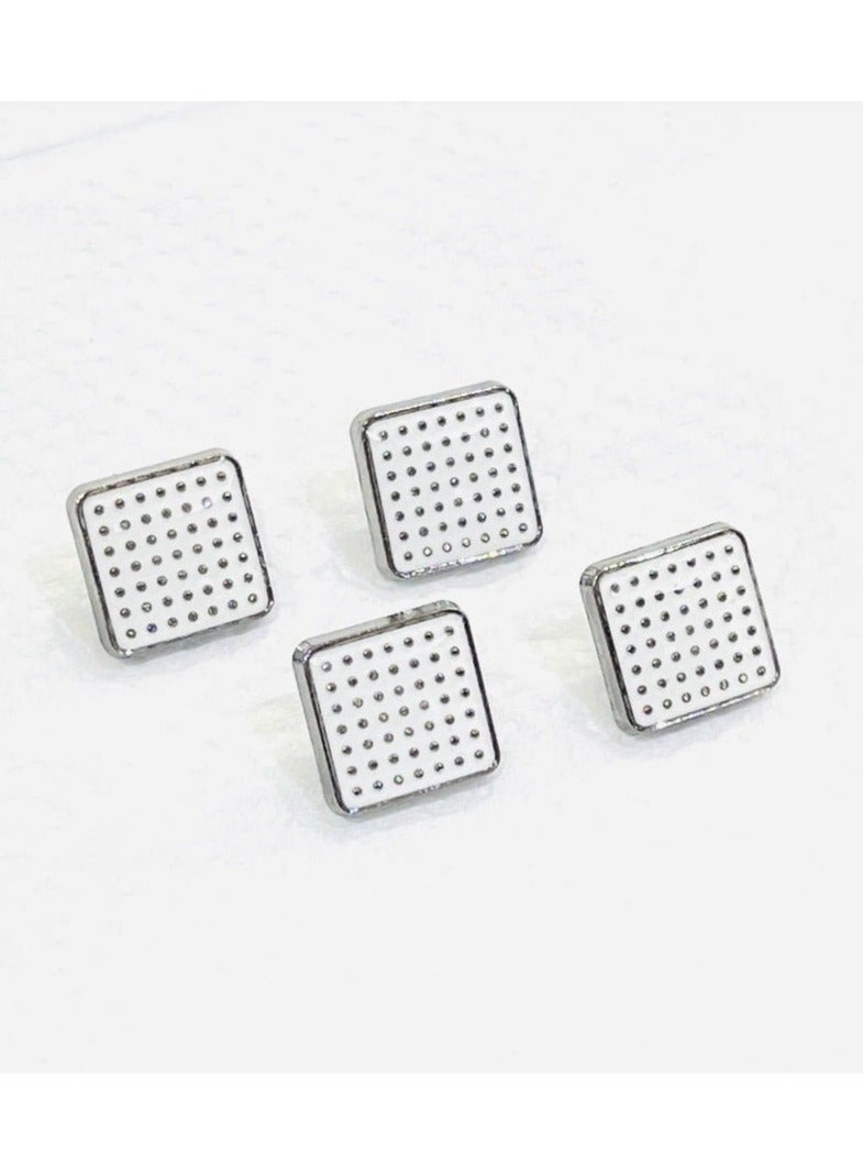 Abrar 8 Set Metal Snap Buttons For Men Saudi Thobe Size 12mm - Image 1