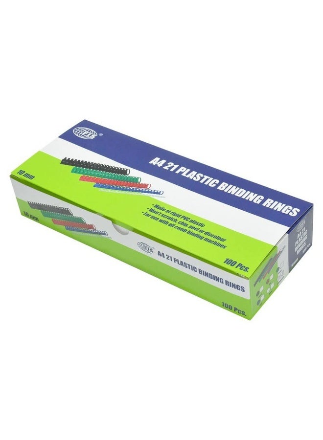 GBC A4 Plastic Binding Comb Rings Durable Document Binding Spine for Office School Reports and Presentations - Image 2