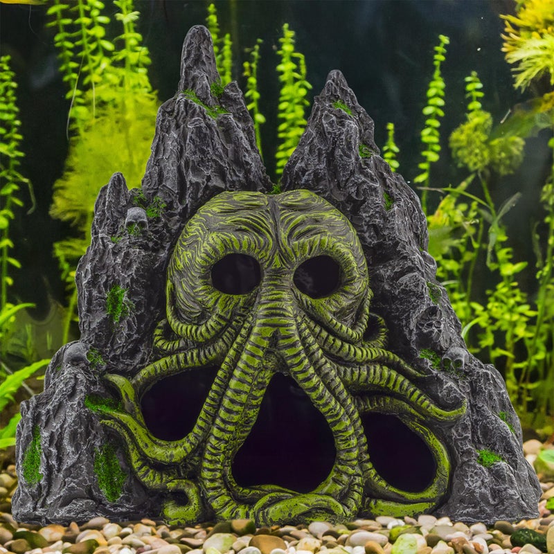 Toy Vault Cthulhu Monster Aquarium Cave Hideaway Fish Tank Decor, H.P. Lovecraft Themed - Image 2