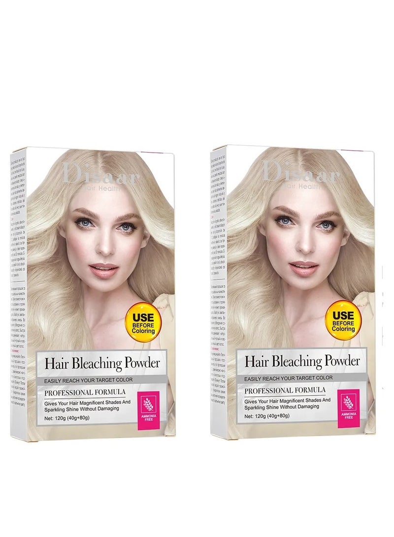 Disaar 2 piececs of Hair Bleaching Powder 120 g - Image 1