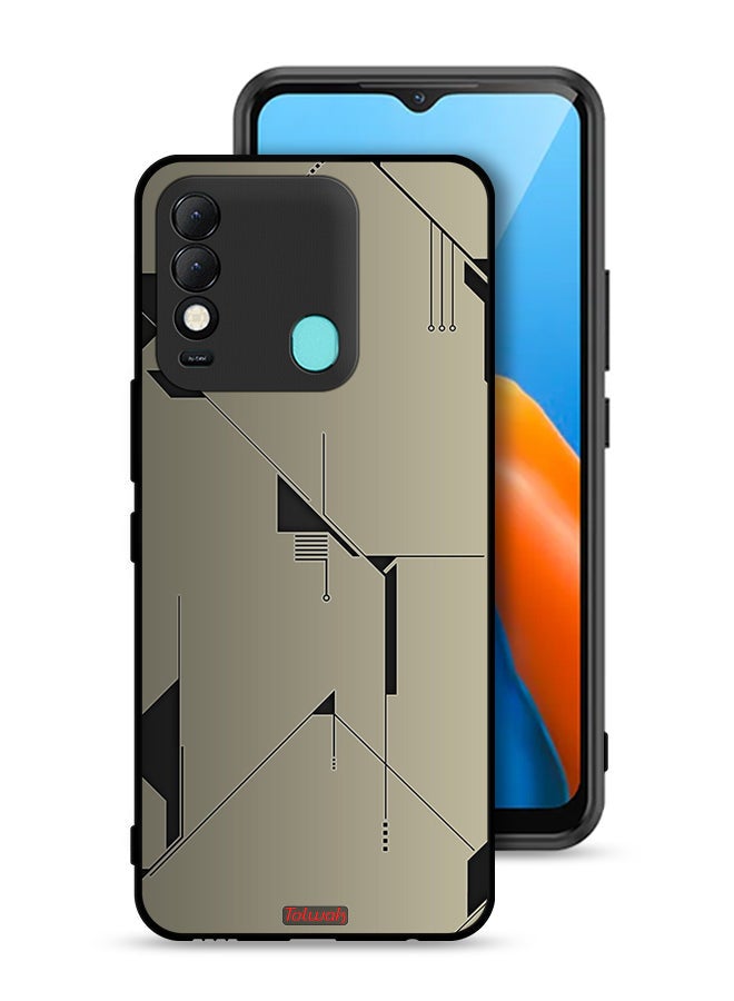 Tolwak Tecno Spark 8 Protective Case Cover Minimalism Abstract Digital Art - Image 1