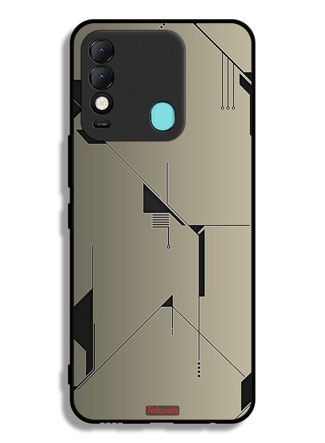 Tolwak Tecno Spark 8 Protective Case Cover Minimalism Abstract Digital Art - Image 2