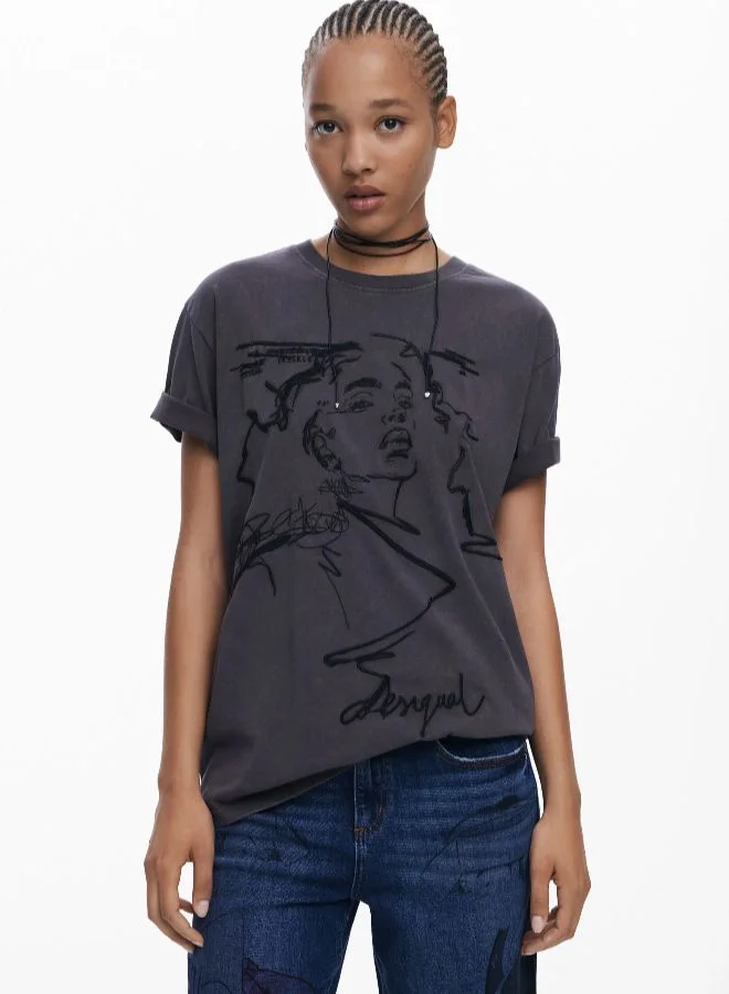 DESIGUAL Blue Boyfriend Samurai Jeans for Women | Best Price UAE