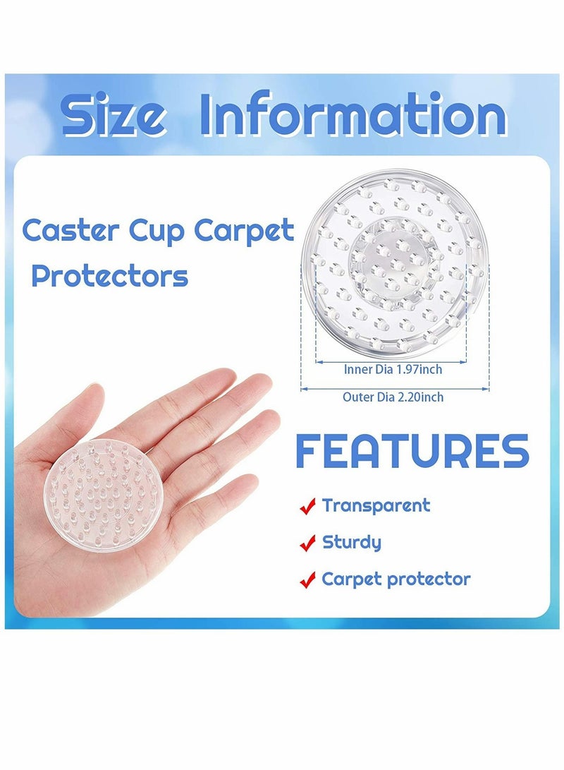 Y&D Furniture Cups, Carpet Protectors, Spiked Caster Round Cups Cup, for Sofas, Tables, Chairs Other (8 Pieces) - Image 2