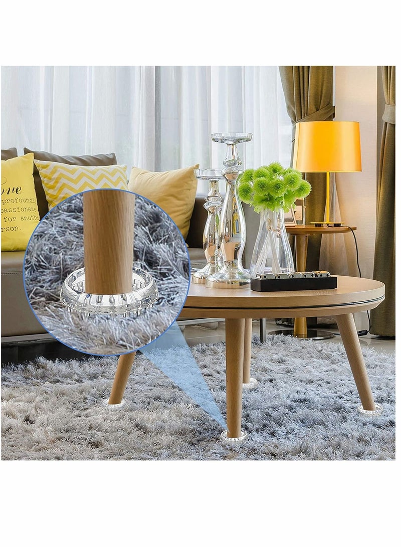 Y&D Furniture Cups, Carpet Protectors, Spiked Caster Round Cups Cup, for Sofas, Tables, Chairs Other (8 Pieces) - Image 3