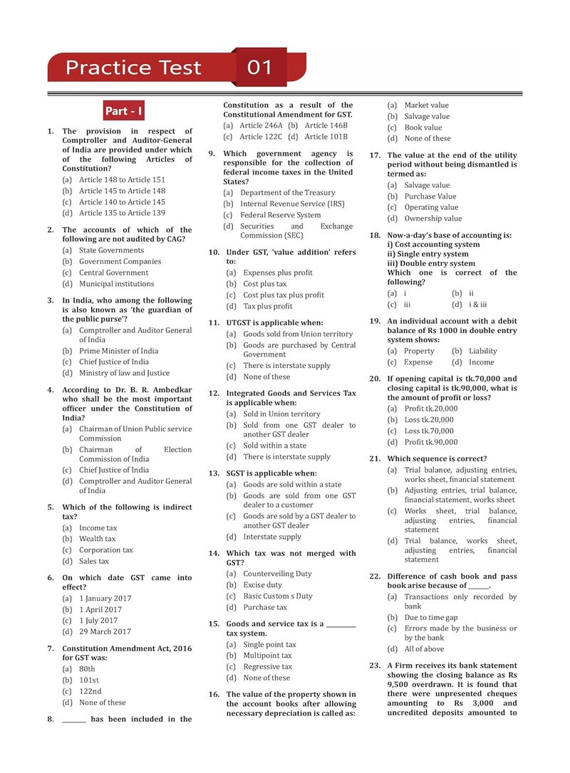 UPSSSC Auditor & Assistant Accountant Exam Book 2024 (English Edition) - Based on Latest Exam Pattern - 15 Practice Tests (1500 Solved Questions) with Free Access to Online Tests - Image 4