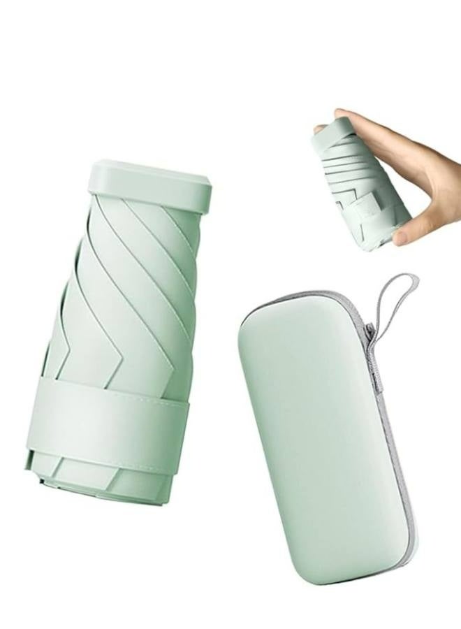 Sun Umbrella Pocket Rain Umbrellas Portable Lightweight Women Sunshade Umbrella Travel Anti 3-Folding Parasol - Image 1