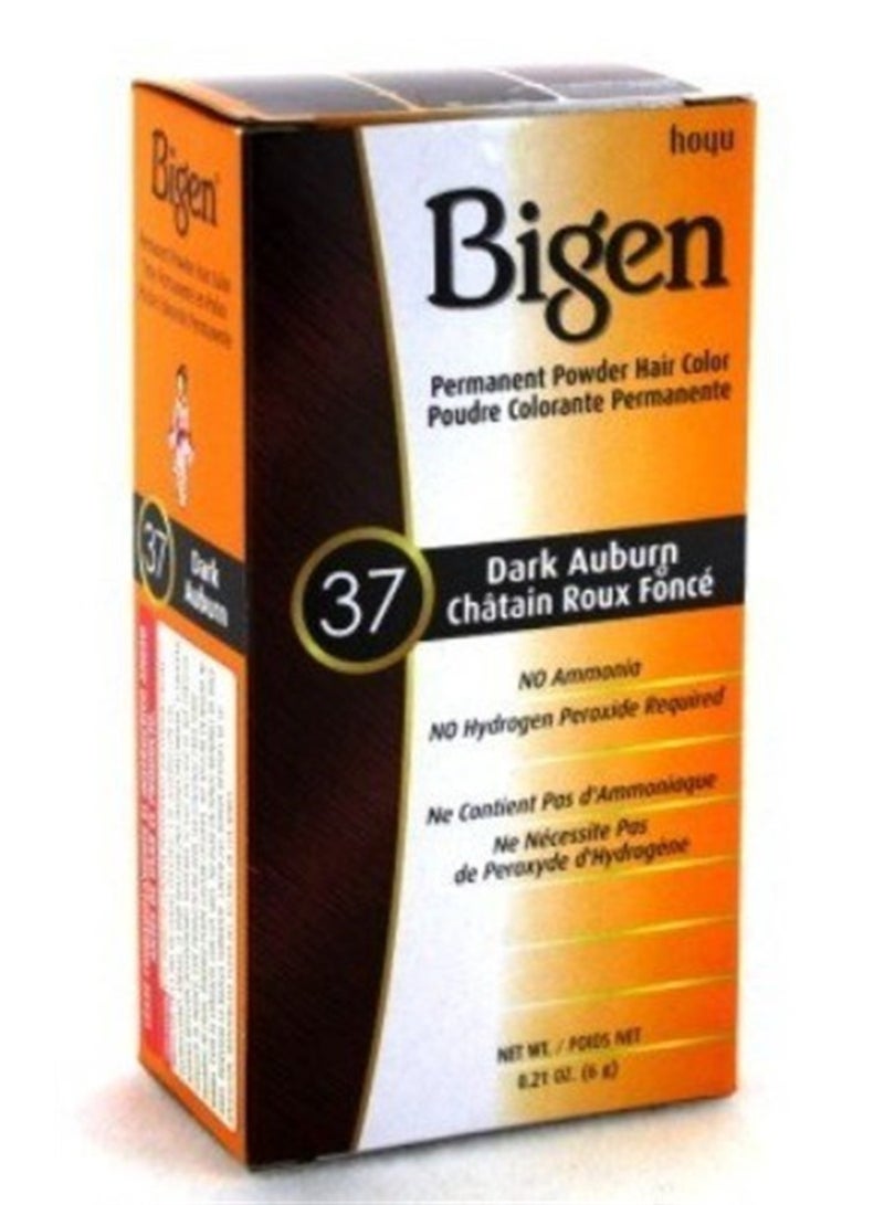 Bigen Powder Hair Color 37 Dark Auburn 6 Ml 3 Pack - Image 2