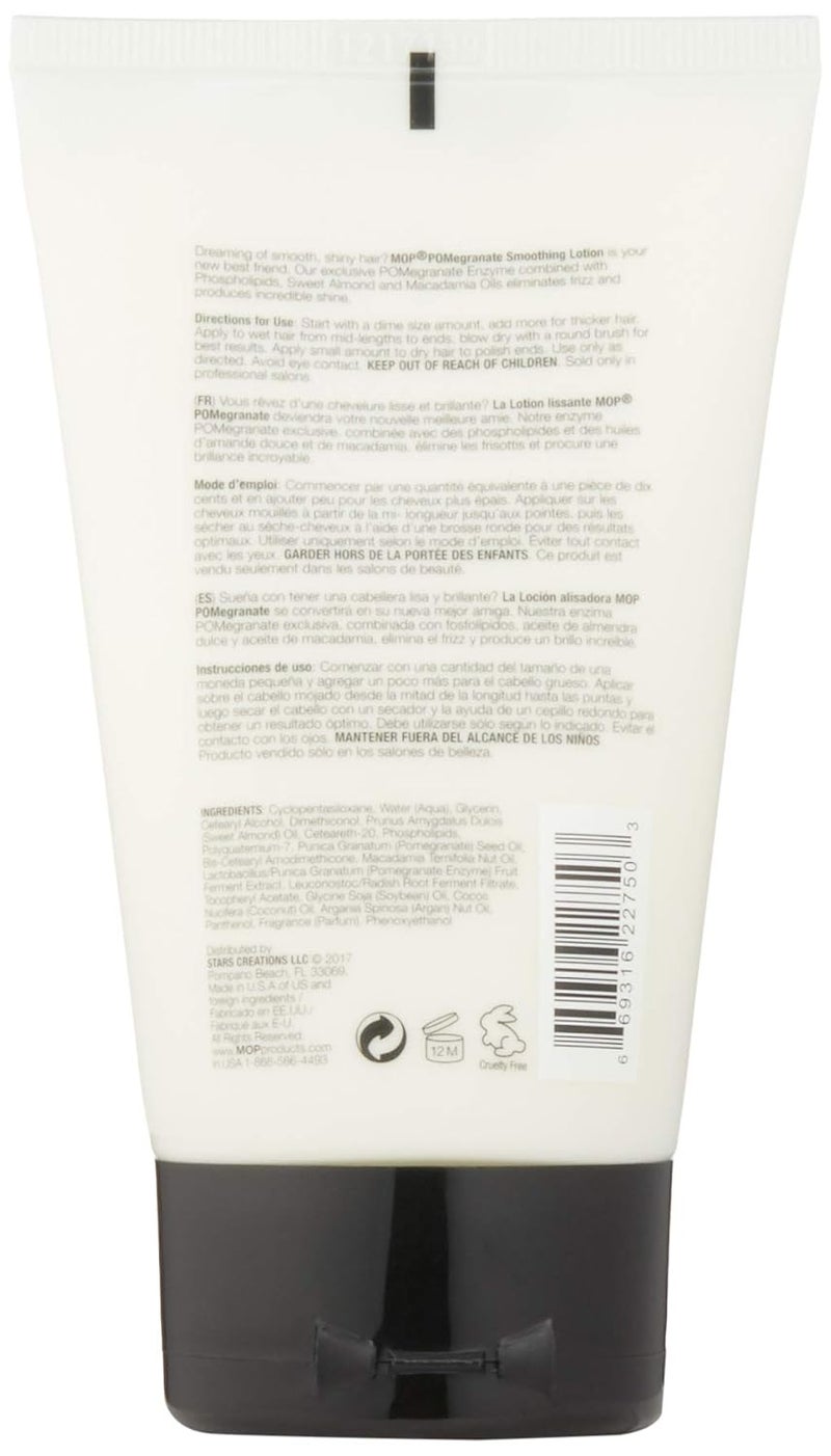 MOP Pomegranate Smoothing Lotion For Medium to Coarse Hair 425 Fl Oz Heat Protectant Reduces Frizz for Added Shine - Image 4
