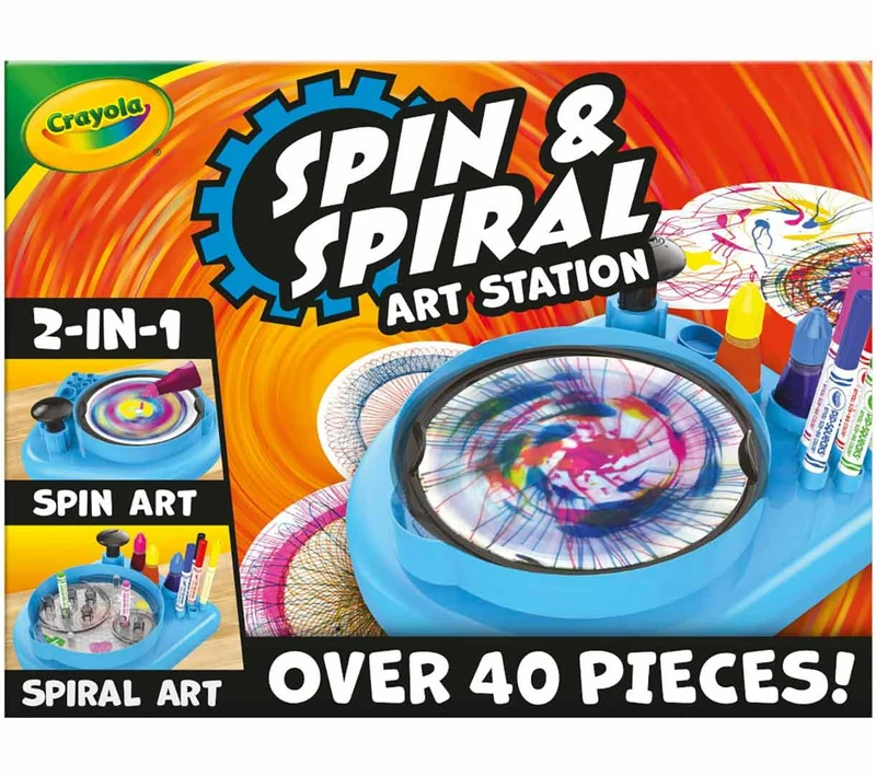 Crayola Crayola Spin & Spiral Art Station, Spin Art Machine, Arts & Crafts for Kids Ages 6+
