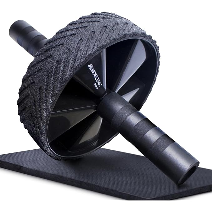 , Ab Wheel Roller, Including Mat, Abdominal Exercise Set, Exercise Equipment, Knee Mat For Core Abs, Max. 150 Kg, Home Training, Abdominal Roller, Workout Equipment, For Push-Ups - Image 1