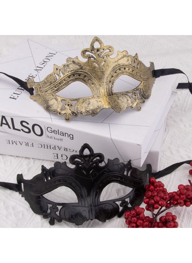 FEQO 16 Pieces Masquerade Masks Vintage Antique Masks Venetian Masks Masquerade Party Mask - Image 3
