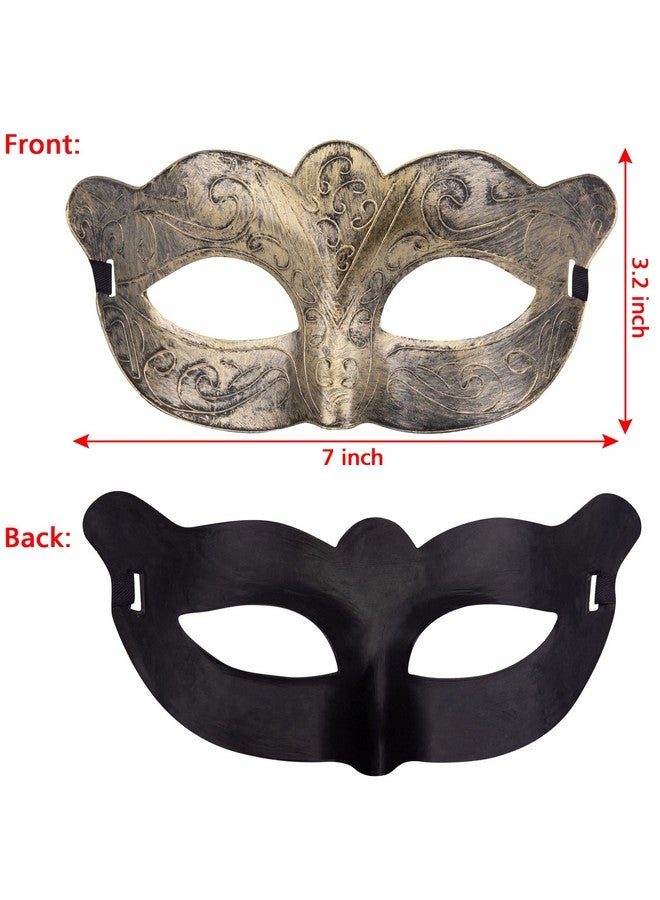 FEQO 16 Pieces Masquerade Masks Vintage Antique Masks Venetian Masks Masquerade Party Mask - Image 2
