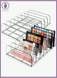 2-Pieces Makeup Organizer, Eyeshadow Storage Holder, Acrylic Cosmetic Organizer for Bathroom Countertops, Cabinets, 7 Sections (Clear) - pzsku/Z952B4E25ABFC58157785Z/45/_/1727962518/f8c0b35c-a5e4-4fff-a546-d72ab5f04d9c