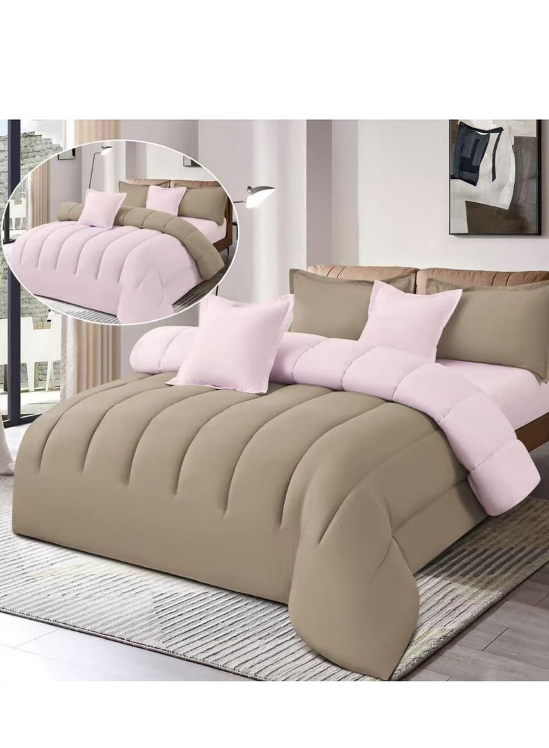 Ming Li Comforter Set Bedspread 6 Pieces Medium Filling Two Sides Microfiber 230x250 cm  - Image 1