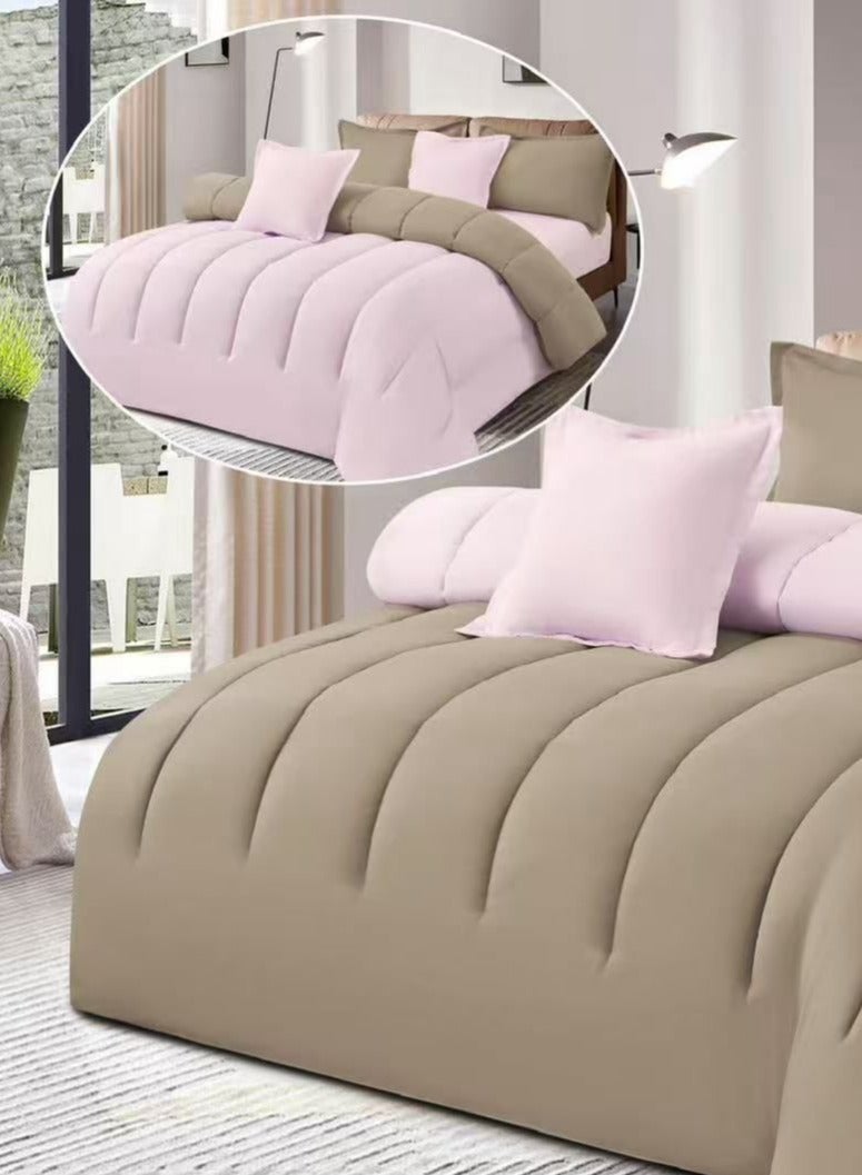 Ming Li Comforter Set Bedspread 6 Pieces Medium Filling Two Sides Microfiber 230x250 cm  - Image 2