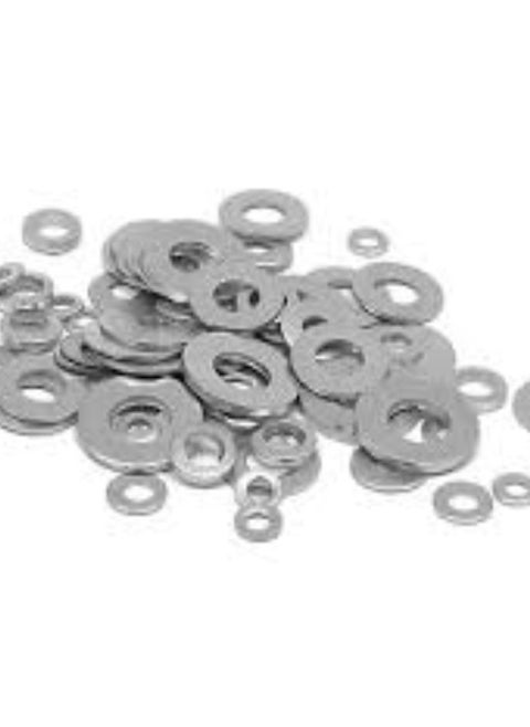 KNP M4 Round Washers are ultra thin metal washers 100 Pcs made from zinc plated steel They are designed to provide a flat surface for bolts and screws ensuring a secure and stable connection zinc plating helps resist rust and corrosion extending the lifespan of the washer.