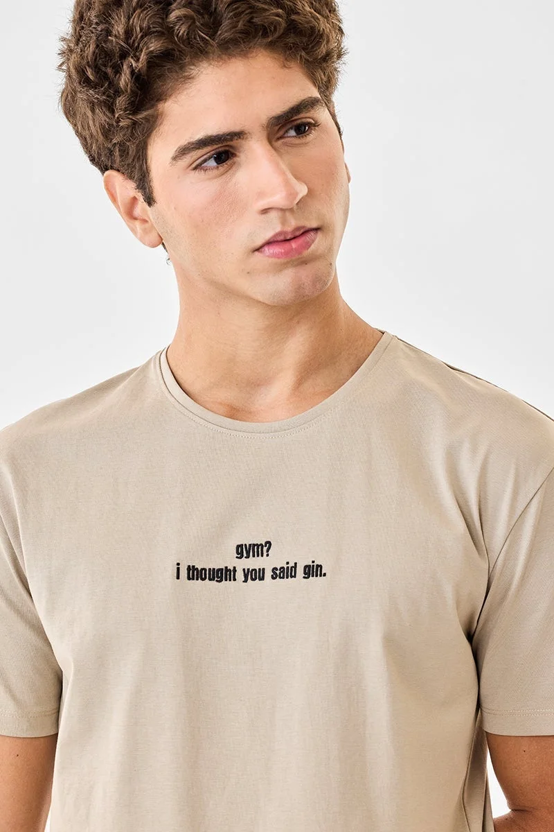 SNITCH Regular Fit Typography T-Shirt