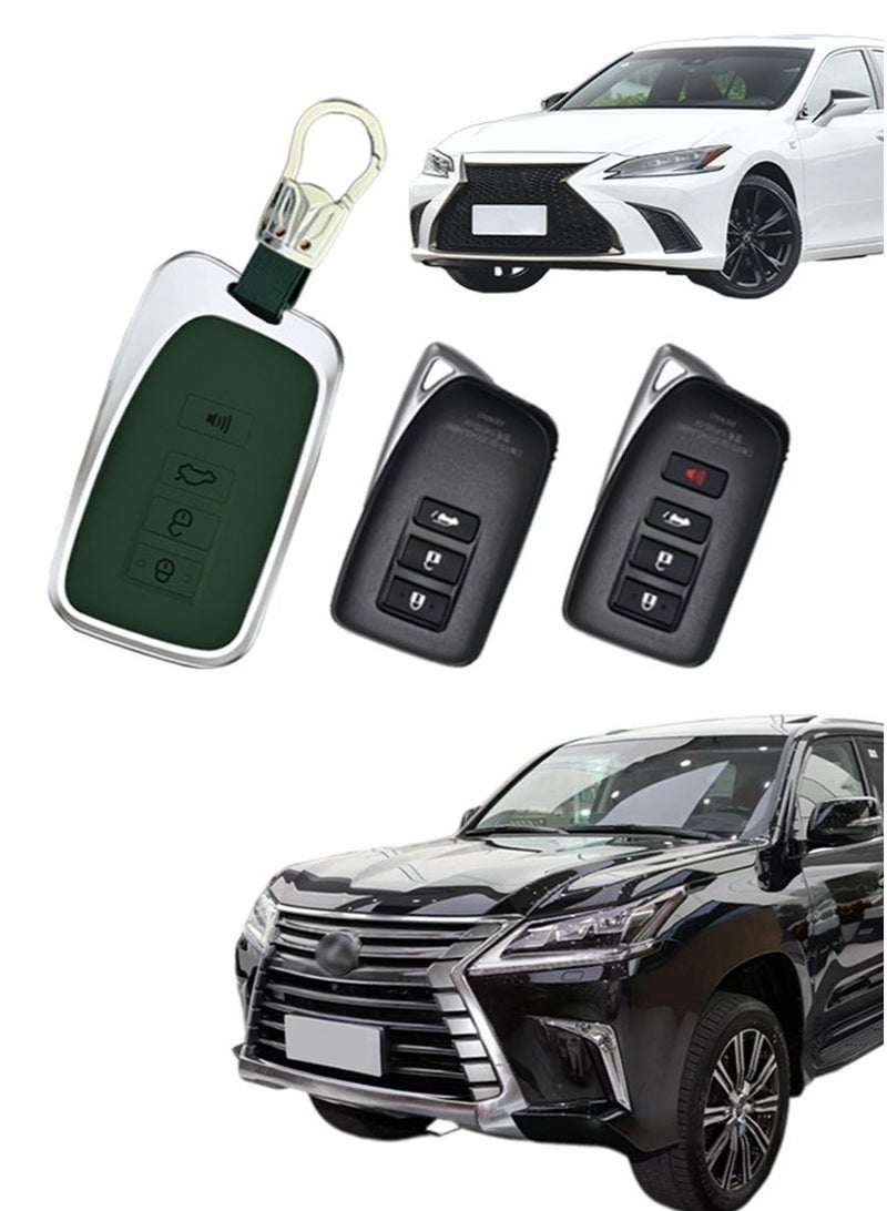 ليكساس لكزس سيارة مفتاح مجموعة ، مجموعة كاملة من مفاتيح السيارة ، الراقية ، المضادة للسقوط ، المواد : الطبقة الأولى من جلد البقر وسبائك الألومنيوم - Image 1