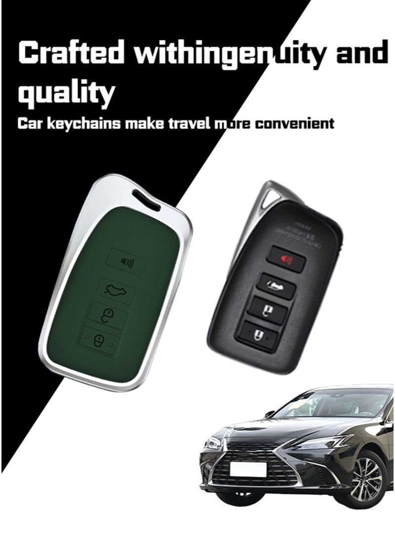 ليكساس لكزس سيارة مفتاح مجموعة ، مجموعة كاملة من مفاتيح السيارة ، الراقية ، المضادة للسقوط ، المواد : الطبقة الأولى من جلد البقر وسبائك الألومنيوم - Image 3