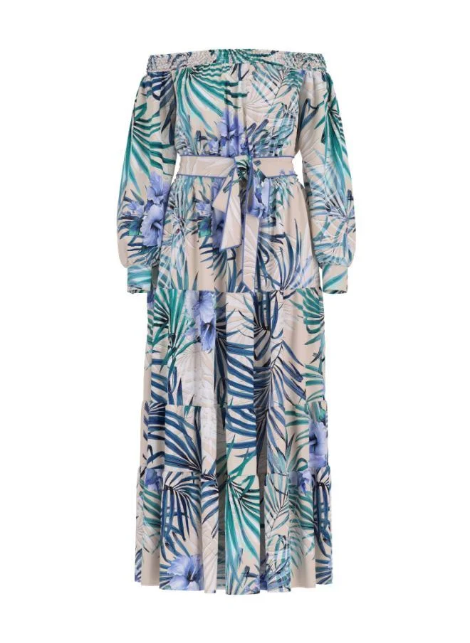 GUESS Josee Off Shoulder Long Dress