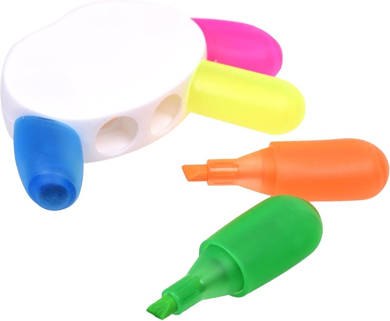 Cosmos Pack of 2 Finger Shape Highlighter Cute Fluorescent Colors Watercolor Pen Multi Colors - Image 2