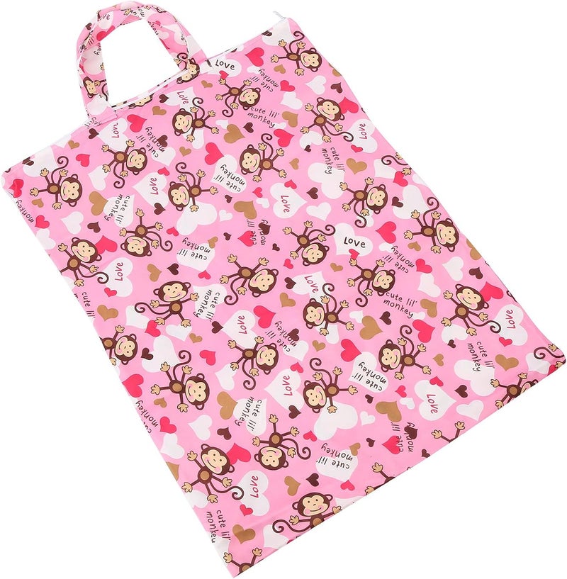 Dioche Wet Dry Bags For Diaper Bag, Diaper Wet Bag Large Capacity Zippered Wet Diaper Bag Washable Diaper Organizer Reusable Diapers Baby For Travel Beach Pool (A60-2) - Image 1