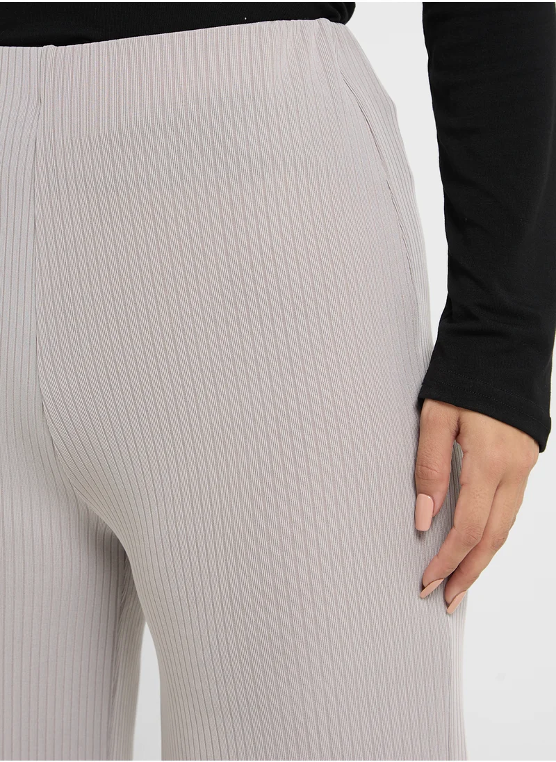 Ginger Basics Ribbed Straight Pants
