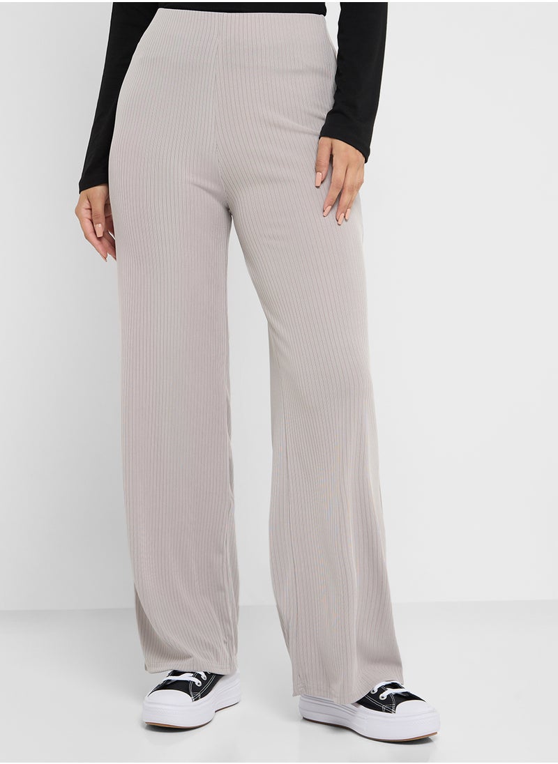 Ginger Basics - Ribbed Straight Pants - Image 1