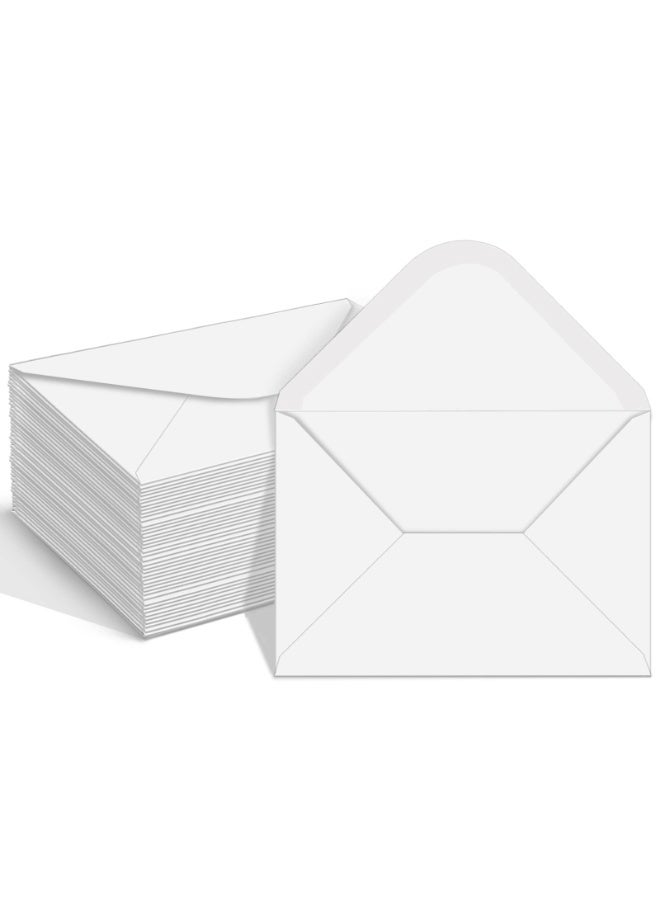 NXT 100 Pack 4x6 Envelopes for Invitations, White A6 Envelopes, Postcard Envelopes, Photo Envelopes, Used for Graduation, Wedding, Baby Shower-(6.5 x 4.75 Inches) (white) - Image 1