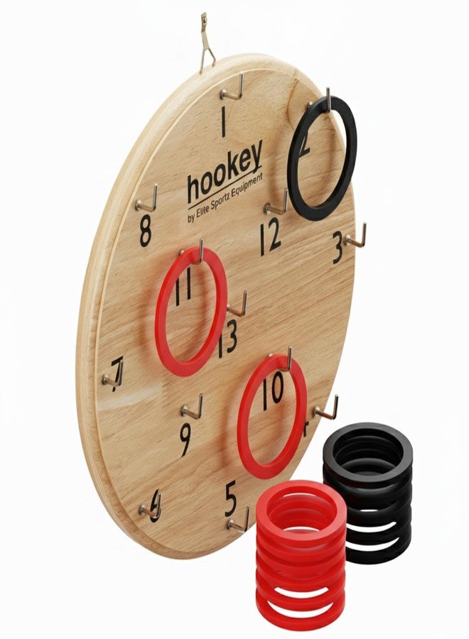 Elite Sportz Equipment Ring Toss Game | Sturdy Wooden Board Set for Kids Outdoor Games | Wall Mounted Hook and Ring Game for Yard Games & Camping Activities - Adults & Kids Picnic - Image 1