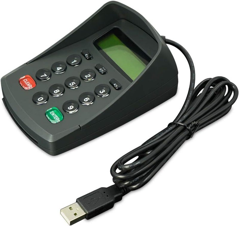 XCRFID USB 15 Keys Keypad Numeric Keyboard Numpad/Digital Keyboard/Pin Pad with LCD Plug and Play Support EPOS System - Image 3