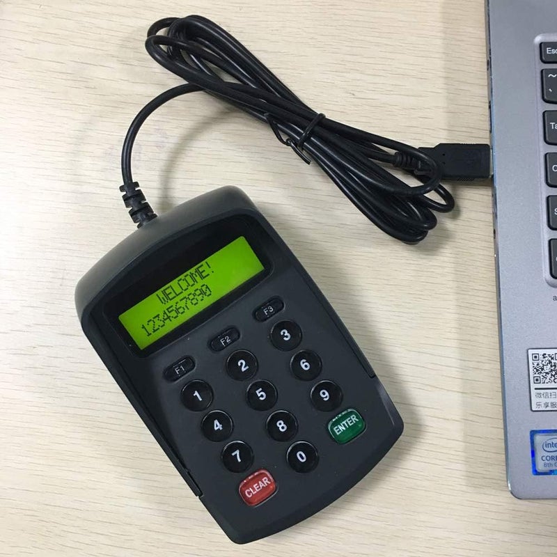 XCRFID USB 15 Keys Keypad Numeric Keyboard Numpad/Digital Keyboard/Pin Pad with LCD Plug and Play Support EPOS System - Image 2