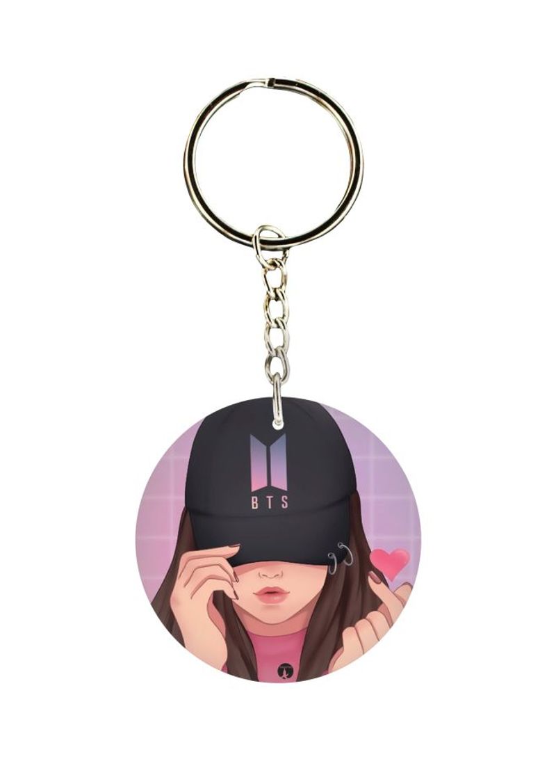 RKN Animated Girl Printed Keychain